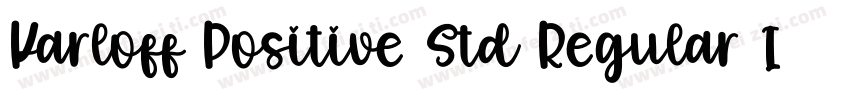 Karloff Positive Std Regular Italic字体转换